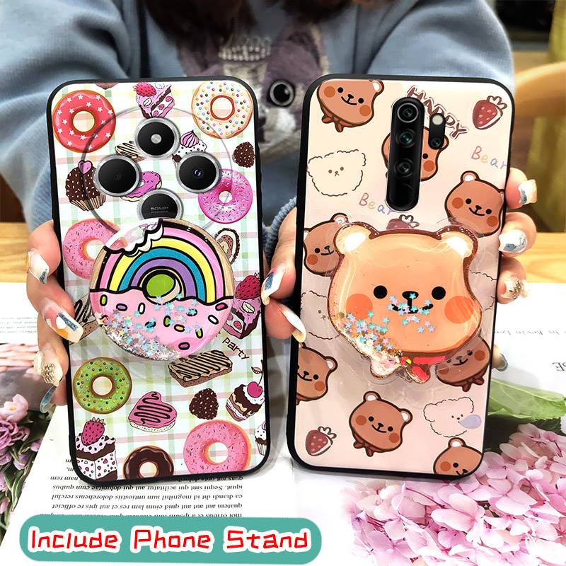 Waterproof protective Phone Case For Redmi A4 5G Dirt-resistant Soft Case Durable Quicksand Skin feel silicone TPU cute