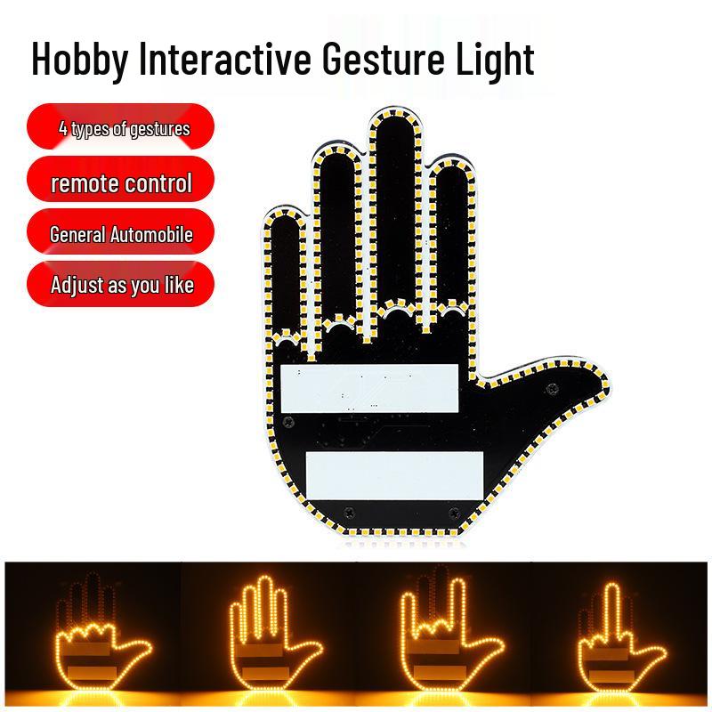 Cross-Border Multifunctional Car LED Warning & Gesture Light