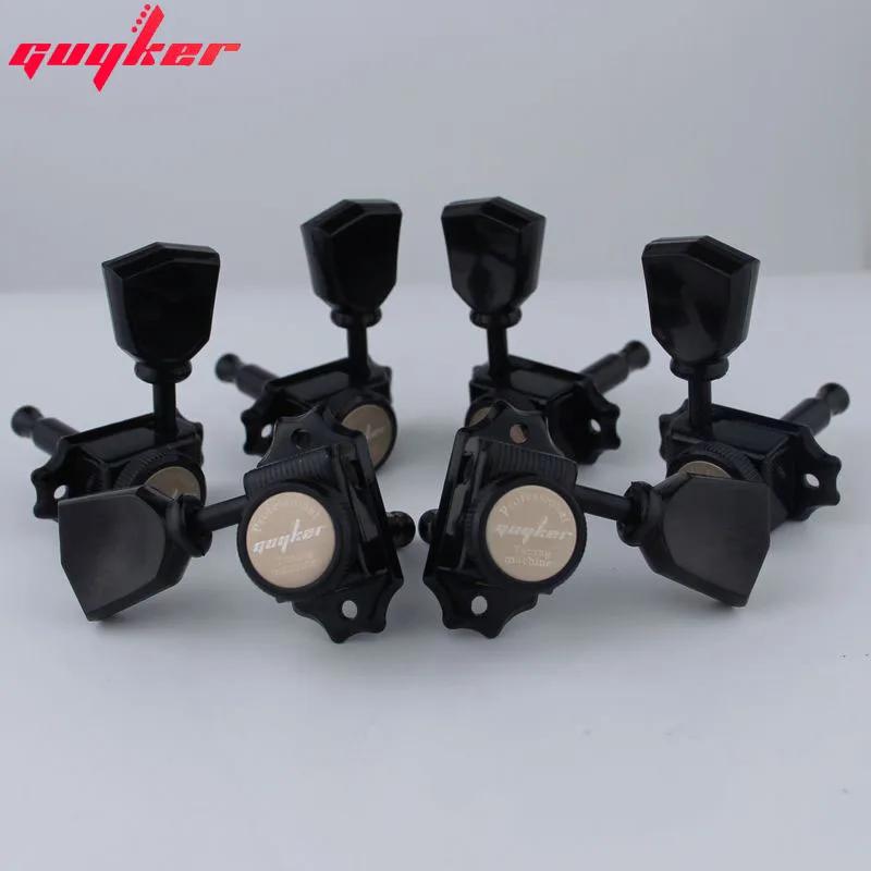 1 Set Guyker Black Locking String Vintage Deluxe Electric Guitar Machine Heads Tuners