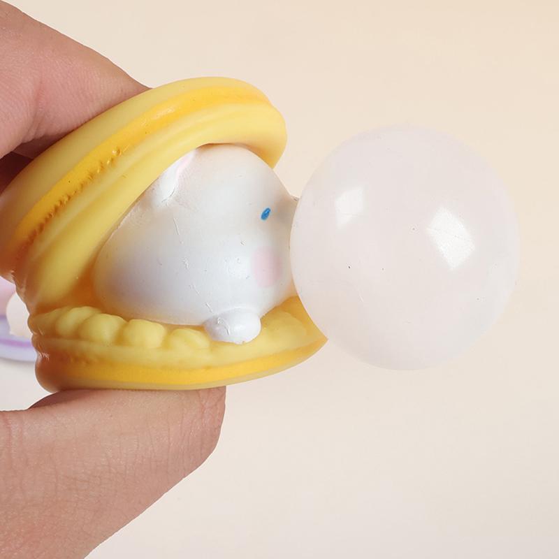 Creative Cartoon Bubble Blowing Squeezing And Laughing Cute Animal Stress-Relieving Toy Stress Relief Venting Gadget