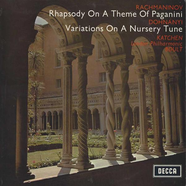 

LP Record SERGEI VASILYEVICH RACHMANINOFF / E - Rhapsody On A Theme Of Paganini / V SXL2176 Decca UK Classical Used