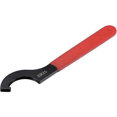 Llave de gancho para torno, tuerca de sujeción, mango deslizante, color negro oxidado