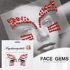 Eco-Friendly Masquerade Acrylic Face Diamond Stickers
