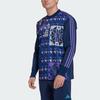 Adidas Argentina Team Logo Crew Neck Long Sleeve Football Shirt Men Tops Blue HF3957