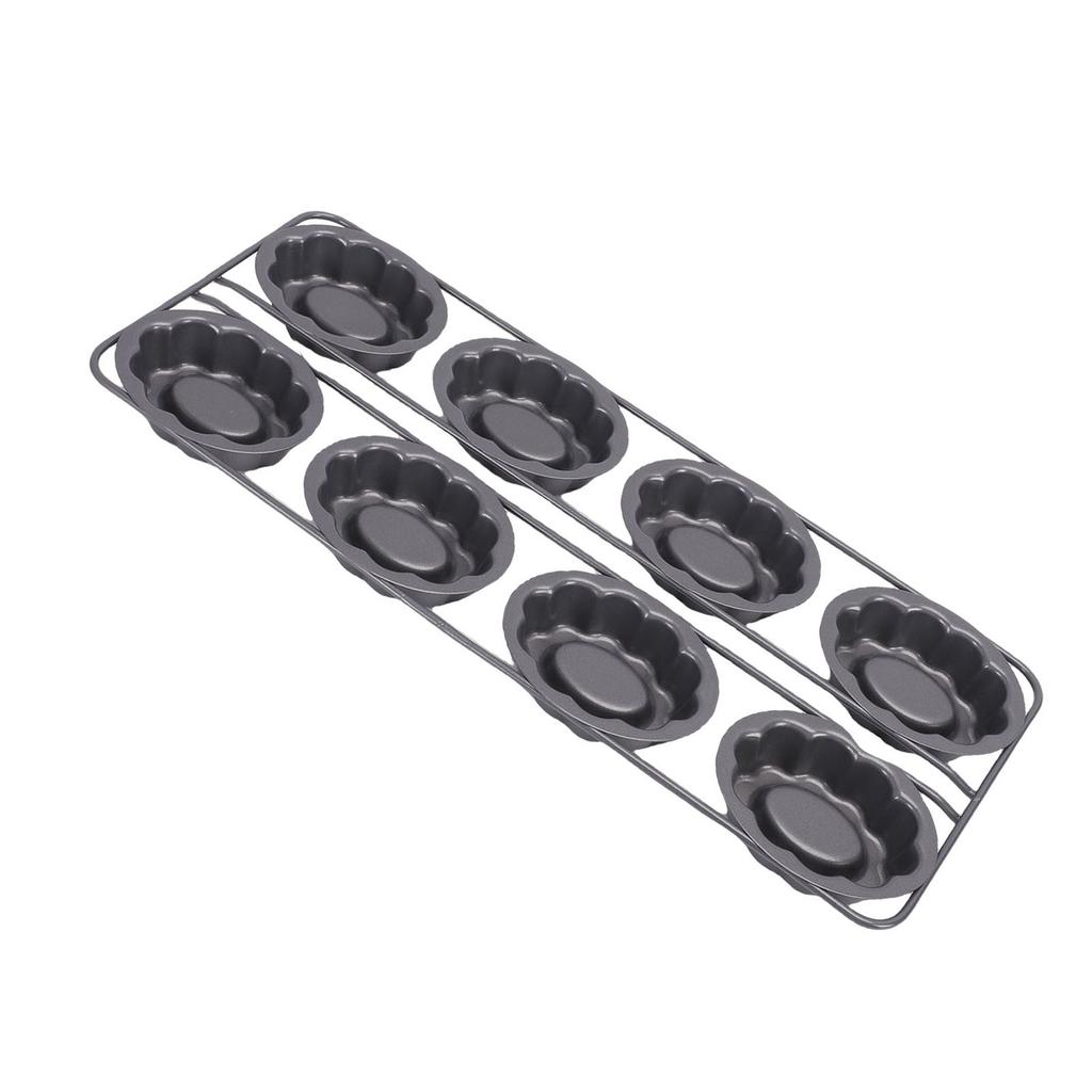 Fluted Cake Pan Cloud Shaped Carbon Steel Nonstick Flan Mold Pan for Chocolate Dessert Home Kitchen
