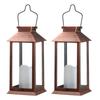 Tomshine Solar Powered Lantern Lights with LEDs Flameless Candle Outdoor Garden Hanging Lanterns Decorative for Table Backyard Party Garden