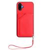 For Samsung Galaxy M06 5G/Galaxy F06 5G Case Card Holder Kickstand Skin-Touch Phone Cover with Wrist Strap