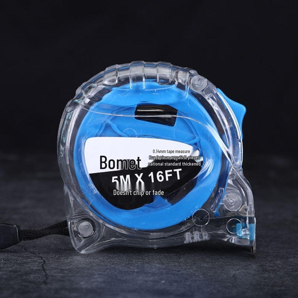 Stainless Steel High-Precision, Wear-Resistant Transparent Tape Measure (5m)