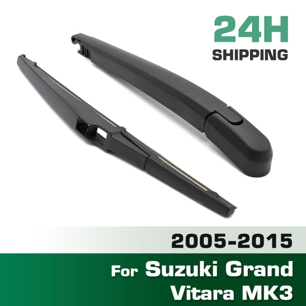 Wiper 12" Rear Wiper Blade & Arm Set Kit For Suzuki Grand Vitara MK3 2005 - 2015 Windscreen Windshield Tailgate Window