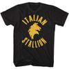 Rocky Simple Stallion Black T-Shirt Mens Womens Tees Top