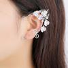 Earrings Retro Earless Flower Ear Bone Clip Rose Branch Elf Fringed Ear Hanging Ear Clip