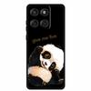 For Motorola G67 Power 5G 2025 Case Shockproof Soft Black Silicone Cute Cat Coque For Moto G67 Power Case 6.7" Cartoon Bumper