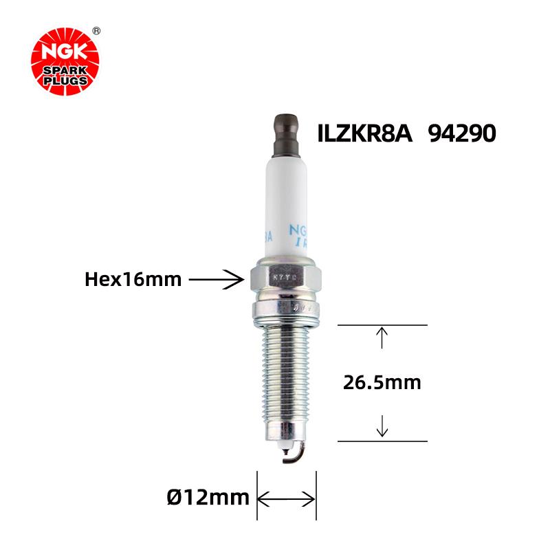 Iridium Platinum Spark Plug ILZKR8A 94290 Suitable for Magten Passat Cayenne Camry oe 101905622A