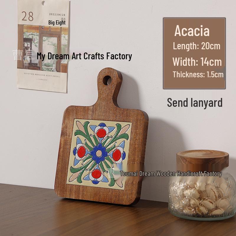 Massivholz Hitzebeständiger Esstischuntersetzer & Untersetzer