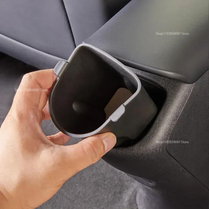 Front Water Cup Holder Storage Box Console Cup Holder For BYD Dolphin 2021 2022 Rear Drainage Cup Garbage Bin Auto Accessories