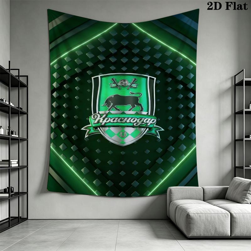 Fc Krasnodar Wall Tapestry Aesthetic Wall Hanging Printed Fabric Blanket Decorative Tapestries for Bedroom Living Room Home Decor