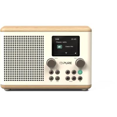 Rádio digital - PURE - Classic H4 - Branco Algodão/Carvalho