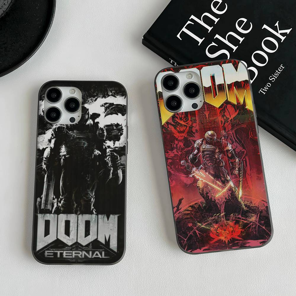 Klasyczna gra D-DOOM-E-EternalS Na iPhone'a 15 16 17 14 13 12 11 Pro Max 16E 16 Plus 17 Air Falista Odporna na wstrząsy Osłona na telefon