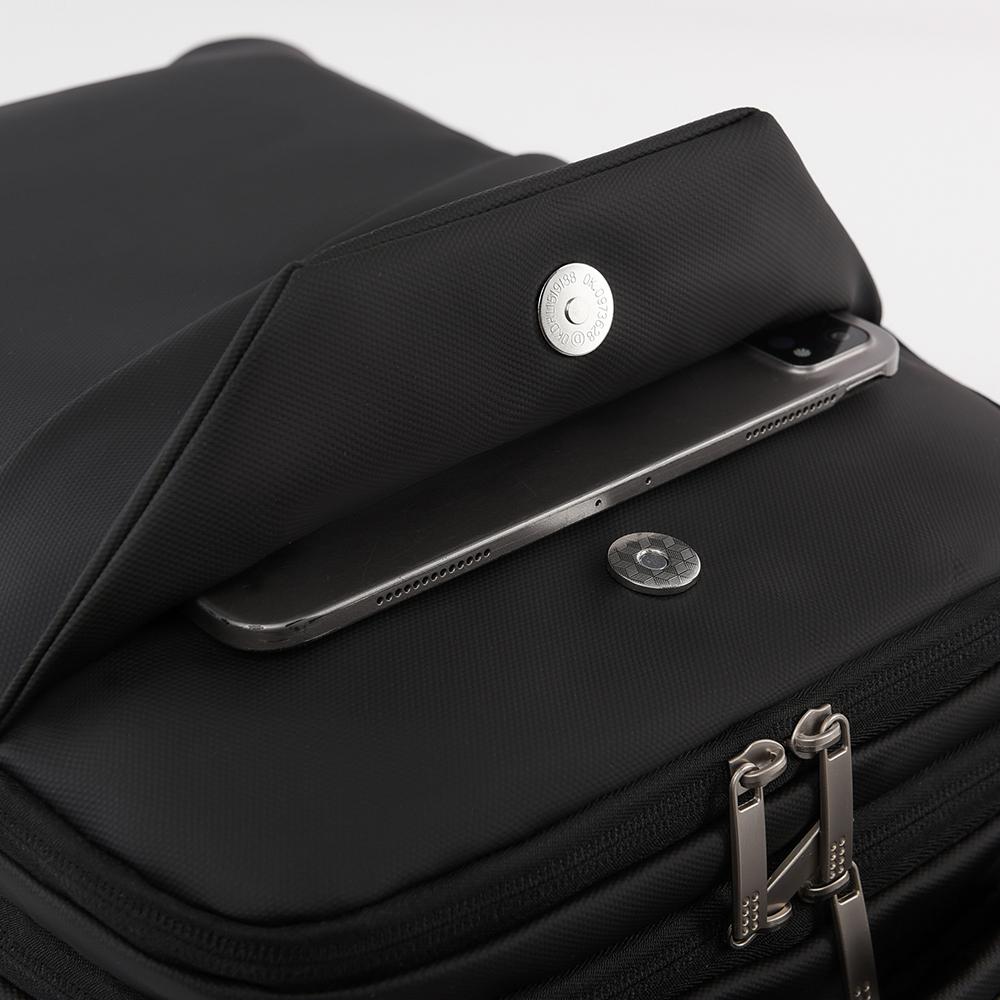 Sleek Minimalist Backpack with Front Zipper Pocket and Padded Shoulder Straps