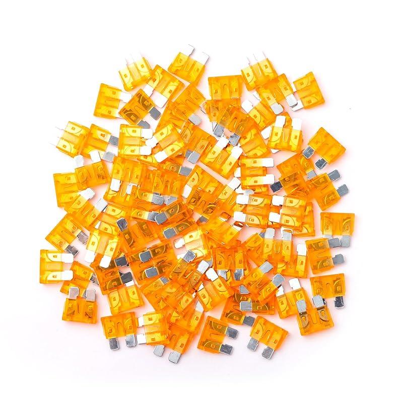 100Pcs 3 Amp Fuses HVAC ATC/ATO Stanbdard Fuse, 3A Car Fuse Blade for Automotive, Truck, Boat, Motorcycle