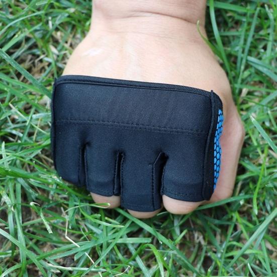 1 par Yoga Fitnesshansker Lett Pustende Sklisikker Elastisk Svetteabsorberende Vektløfting Sport Halvfinger Treningshansker