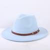 Popular European and American classic simple flat-brimmed top hat men's and women's fashionable and elegant versatile jazz hat top hat