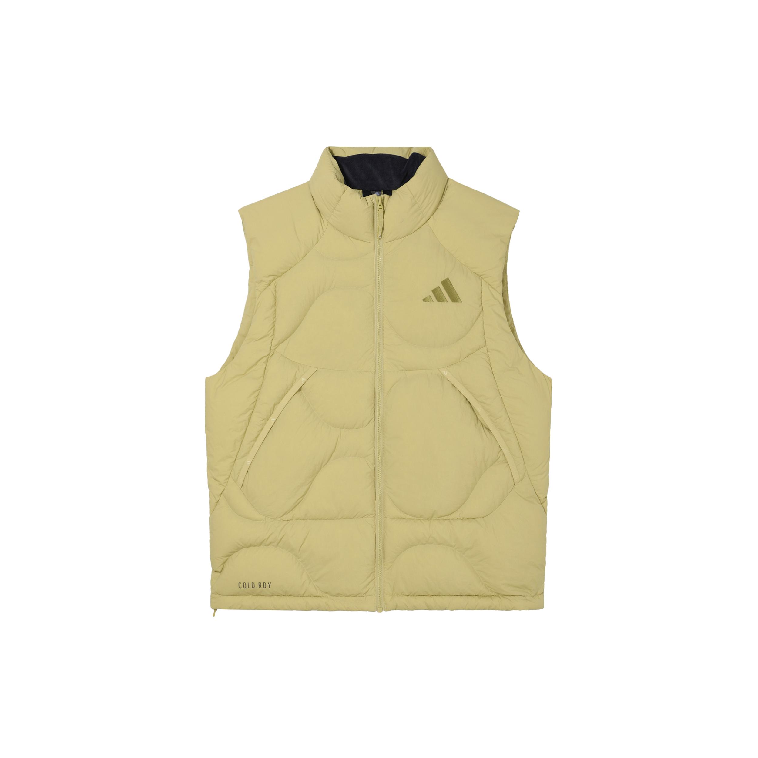 

New Adidas Down Vest Men s Sand Brown JG5938 2XL