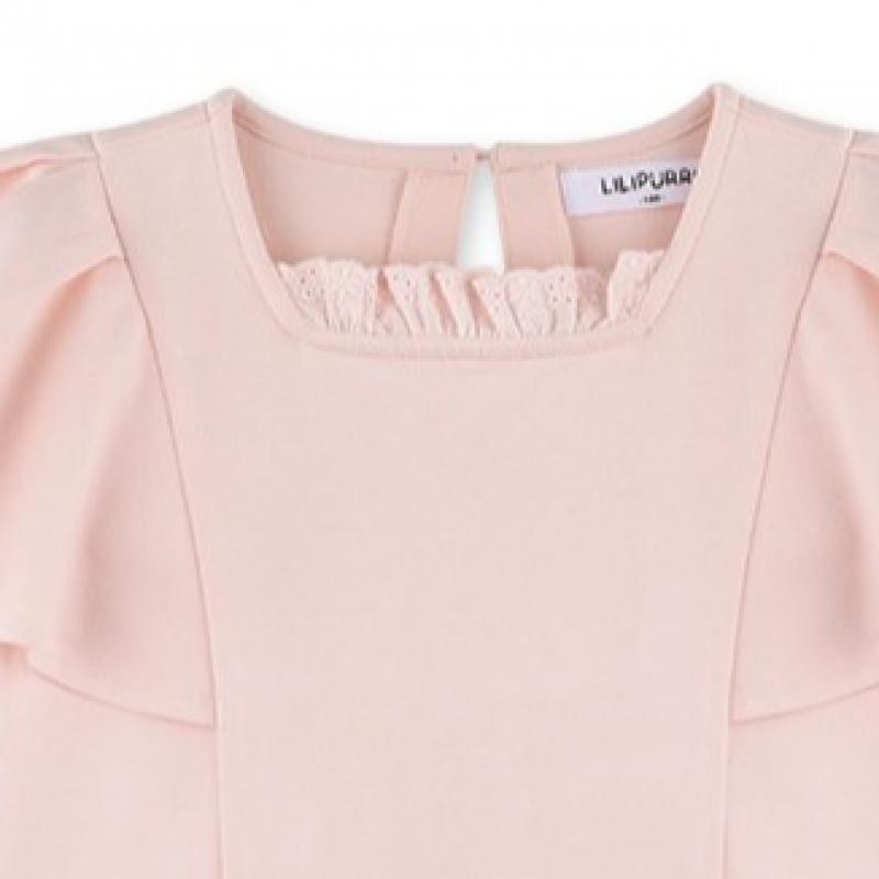 [lilipuri] Frill Wings T shirT  Coral 