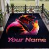 Custom Text Printed Rug Michael Jackson Non Slip Floor Carpet For Home Room Decor