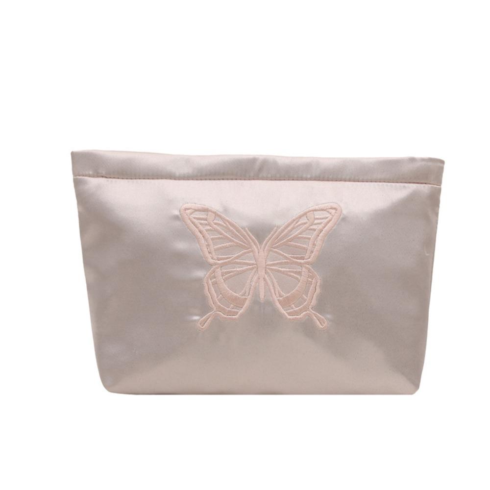 Large Capacity Women Clutch Bag Embroidered Party Banquet Bag Butterfly Cosmetic Bag  Travel