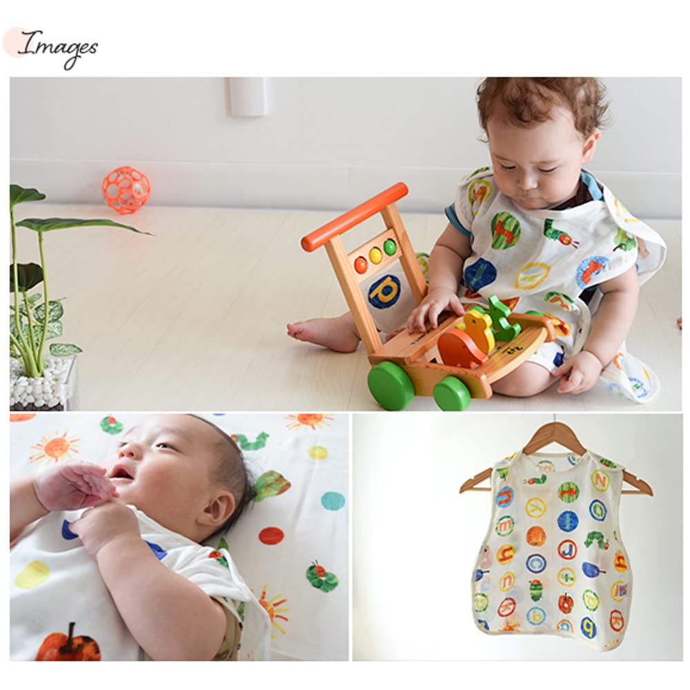 The Very Hungry Caterpillar Double Gauze Made In Japan Baby.e-sleep (Baby E-Sleep) Sleeper,