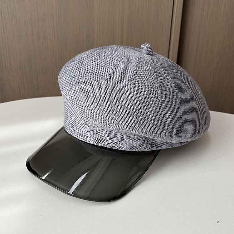 New British retro cap ladies newsboy hat light knitted painter hat outdoor casual styling sun hat