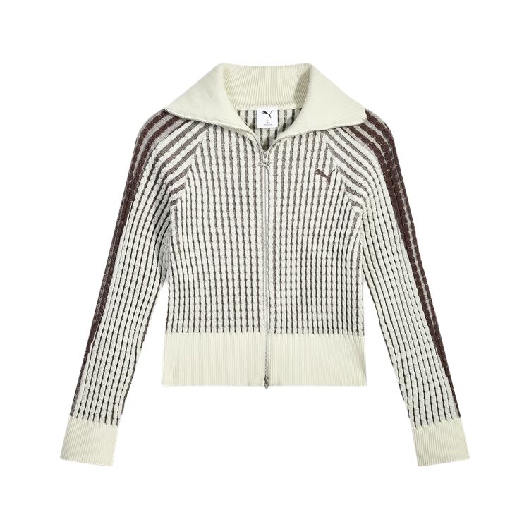 Puma Свитер T7 с коротким воротником повседневный трикотажный топ на молнии женские топы 637439-87 M 7690₽