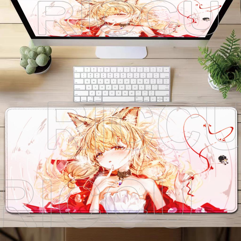 Stampa HD Arknights Endfield Rossi Tappetino per Mouse XXL Grande Carino Anime Tappetini per Tastiera Gamer Mausepad Tappeto per Scrivania Studente