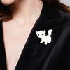 Fashion Cat Animal Brooch Men Women Coat Scarf Badge Accessories Popular Party Pin Buckle Gift