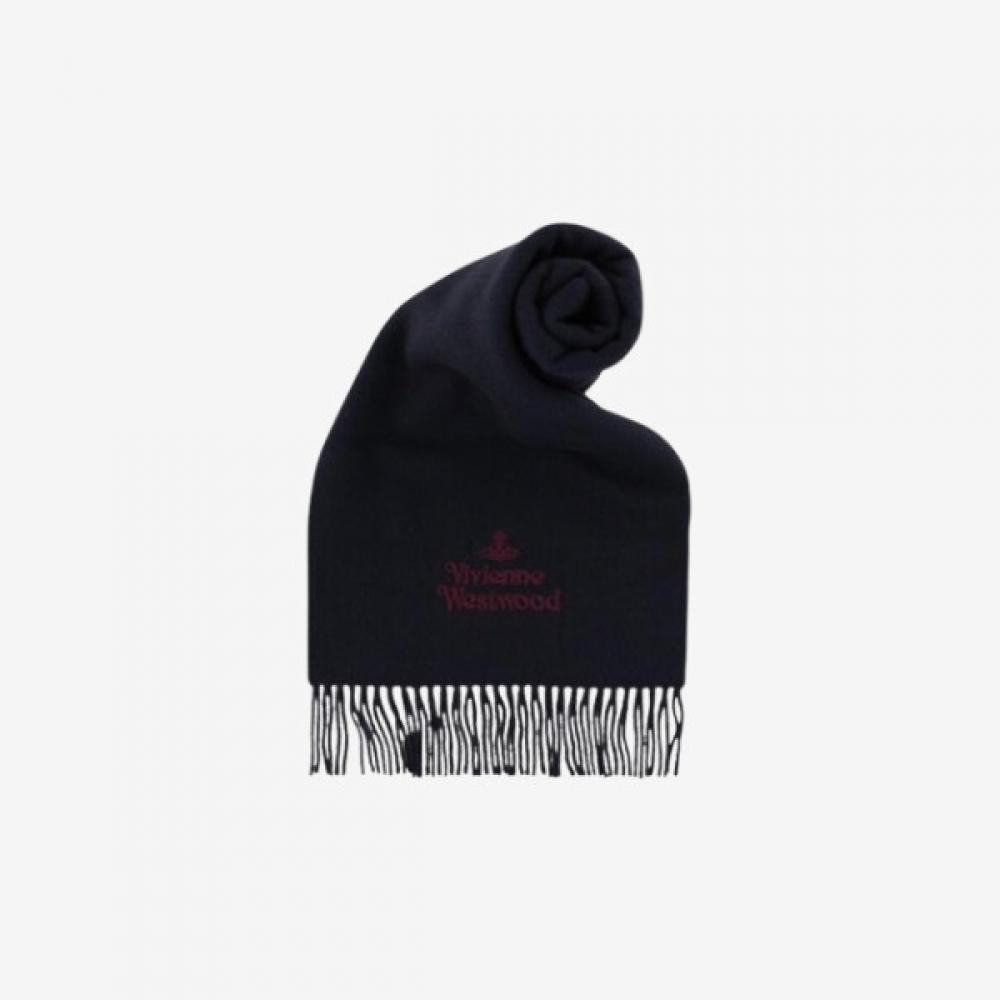 

Вышитый кашне Vivienne Westwood темно-синий обычный 81030007 W00q7 K410 ONE
