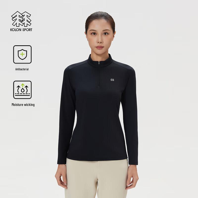 KOLON SPORT Women's Half-Zip Microfleece Long-Sleeve Top