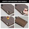 Small Wheel Casters Universal Directional Furniture Wheel Sliding Door Pulley Drawer Table Chair Rubber Rolling DIY Fixed Caster