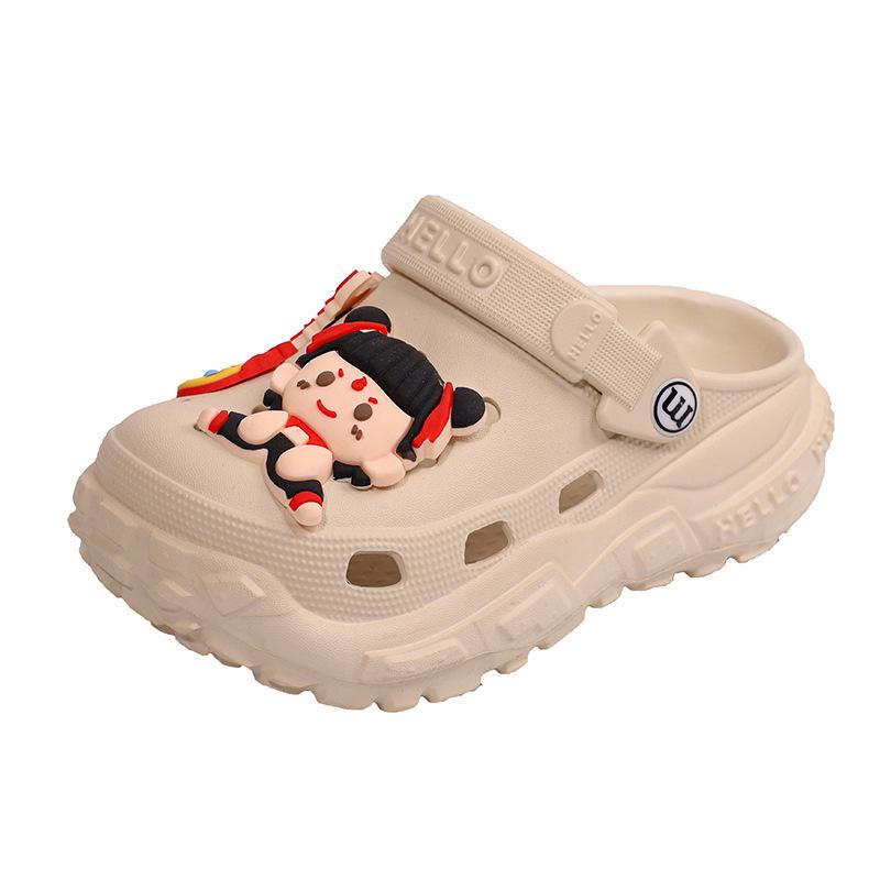 Kids' 2025 Cartoon Waterproof Non-slip Soft Sole Beach Sandals for Parent-Child Outdoor Fun