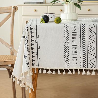 Bohemian Ethnic Tassel Tablecloth