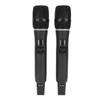 Wireless Microphone System Dual Wireless Mics Rechargeable Receiver Anti Howling Plug and Play for Singing Karaoke