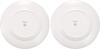 Wedgwood Official Wedding Gift Festivity Pair Wedding Gift for the Bride and Officially Imported Wrapping Plates, 27cm, Ivory/Blue, Tableware, Groom,