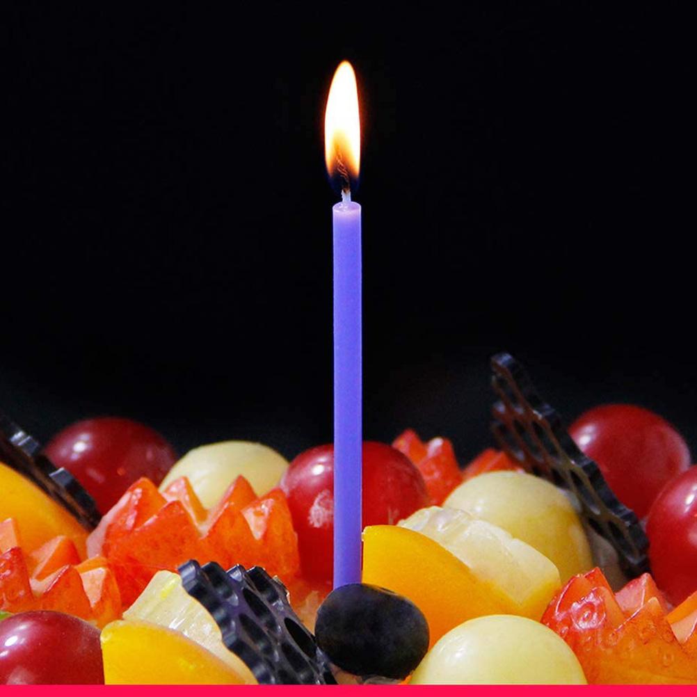 30 ks narozeninových dortových svíček Dlouhé tenké barevné dortové svíčky pro svatební narozeninový dort
