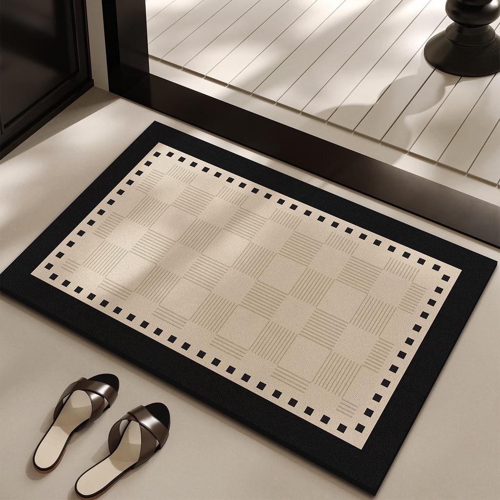 Cartoon Non-slip Absorbent Bathroom Mat - Stain-Resistant, Easy-Clean, Quick-Dry Carpet for Household Toilets and Doors
