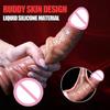 Realistic Dildos Artifical Penis Sliding Foreskin Dildo Anal Vaginal Stimulation Strapon Dildo Man Dick Adult Sex Toys For Woman