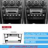 Real Carbon Fiber Car Accessories Gear Shift Set Trim Cover Soft Sticker For Lexus is 300 1999 2000 2001 2002 2003 2004 2005