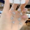 Fashionable Spiral Leaf Earrings with Long Style and Versatile Temperament, New Trendy and Personalized Earrings