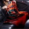 For Truck,Fire,Road-Themed Flannel Blanket, Glam Style, Digital Print, All-Season Comfort, Tear-Resistant, Knitted Craftsmanship, Polyester,