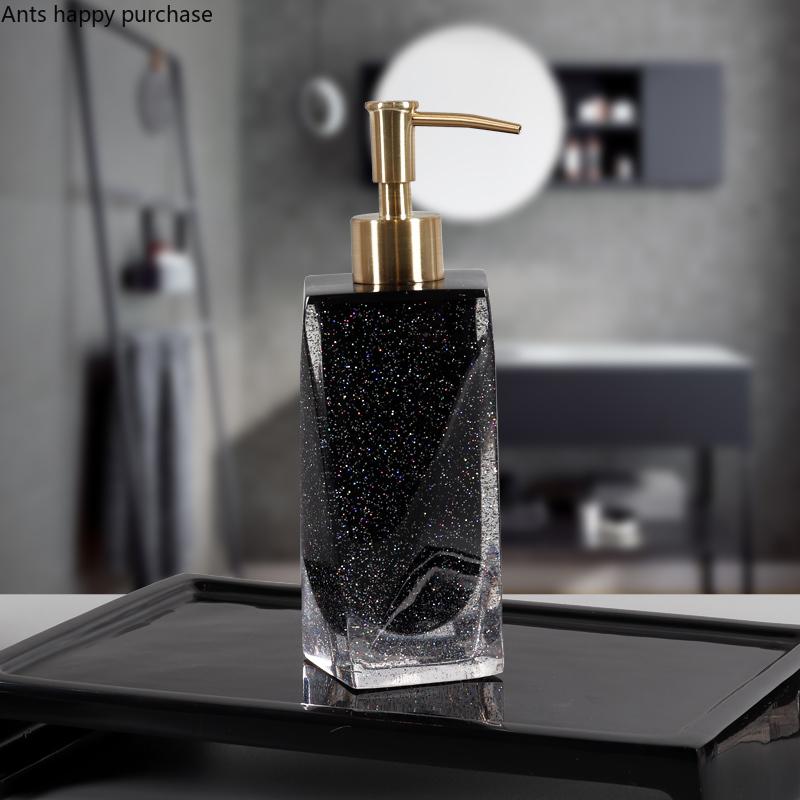 Bathroom Five Piece Set Resin Wash Set Bathroom Toiletries Lotion Bottle Mouthwash Cup Toothbrush Holder Soap Dish Storage Tray