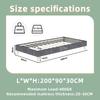 Modern Minimalist Bed Frame, 90x200 cm, Grey, Dutch Velvet Fabric, Low-Profile Base, Bedroom Furniture. Excludes Gas Lift, Headboard, and Mattress.